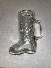 Boot Mug Vintage Glass  Embossed Design picture
