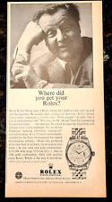 Rolex Oyster Perpetual Original 1962 Vintage Print Ad picture