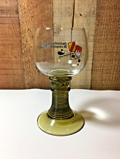 German Roemer Rummer Renaissance Wine Glass 6.5 ” Green w/Raspberry Prunts picture