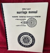 Vintage 1980’s Star Trek Star Fleet Marriage Manual Training Command Academy picture