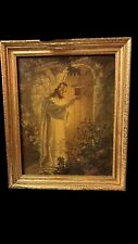 Vintage Copyright 1942 Jesus Stands at the Door and Knocks Litho 13.5” Framed picture
