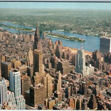c1960s New York City, N.Y. Birds Eye from Empire State Building Chrysler UN A227 picture