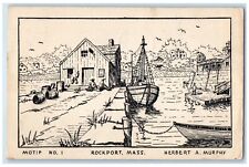 1952 Motif No. 1 Herbert A. Murphy Rockport Massachusetts MA Vintage Postcard picture