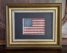 Antique 44 Star American Parade Flag~ Wyoming 1891-1896~ Framed picture
