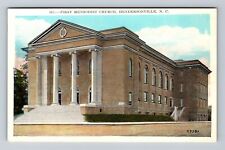 Hendersonville NC-North Carolina, First Methodist Church, Vintage Postcard picture