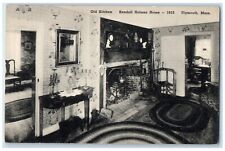 c1910 Kendall Holmes House Interior Old Kitchen Plymouth Massachusetts Postcard picture