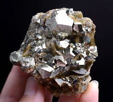 205gNatural Highest Grade Benz Pyrite & Yellow Calcite Mineral Specimen/ China picture