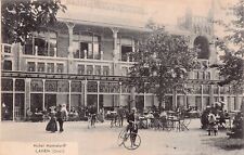 Hotel Hamdorff Laren Holland Restaurant Early 1900s Downtown Raised Postcard B50 picture