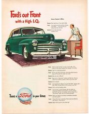 1947 Ford 2-door Convertible Coupe High IQ Doctor Vintage Print Ad  picture