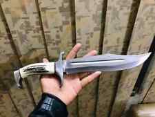 Custom Handmade D2 Steel Blade Stag Horn Handle picture