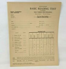 Rare VTG 1963 Scott Foresman Basic Reading Test Dick Jane Three Pre Primers KP21 picture