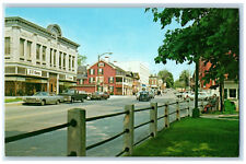 c1950's Berkshire Hills Owens Business Section Lee Massachusetts MA Postcard picture