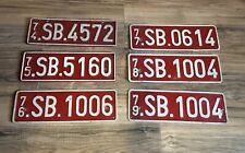 1974-1978 BELGIUM SHAPE SUPREME HEADQUATERS ALLIED POWERS EUROPE LICENSE PLATE 6 picture
