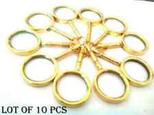 Antique Stylish look Lot Of 10 Pcs Nautical Magnifying Glass Key Ring Handmade picture