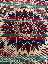 Vintage Jacquard Coverlet 80”x80” Fringed. Looks Like Penn. Americana No Tags. picture