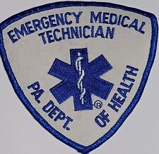 State of PA Pennsylvania Dept. of Health Emergency Medical Technician EMT patch picture
