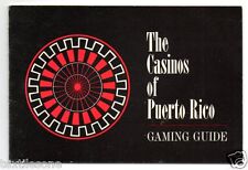Roulette Craps Black Jack CASINOS OF PUERTO RICO GAMING GUIDE Gambling Illus. picture