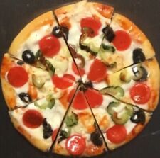 Food Drink Resin 3D Pizza Fridge Magnet Lot Handcrafted 👻🧲 (8) Supreme Slices picture