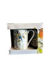 NIB Kent Pottery Blue Bird Coffee Mug Tea Mug With Lid picture