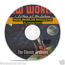 New Worlds, 91 Vintage Pulp Magazine, Golden Age Science Fiction DVD C63 picture