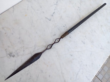 Vintage African Mozambique Old Hunting Ornated Spear Shona Tribe Origin picture