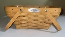 Longaberger 2006 Woven Memories Basket Plastic Protector USA Signed Handles 10x7 picture