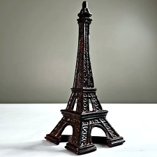Vintage Eiffel Tower Paris Cast Iron Doorstop Sculpture Bronze Color 13” Ballard picture
