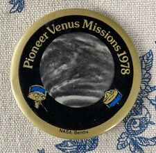 *VINTAGE* NASA/Bendix - Pioneer Venus Missions 1978 Button / Pin. 2-1/4” picture