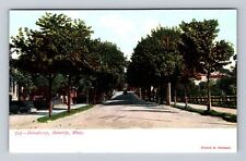 Beverly MA-Massachusetts, Scenic View Of Broadway, Antique, Vintage Postcard picture