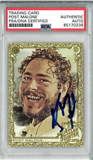 Post Malone Signed Autograph Slabbed 2019 Topps Allen & Ginter Card PSA DNA picture