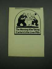1938 Carter's Little Liver Pills Ad - The Morning After picture