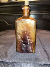 Mary T Goldman Bottle Amber Glass 5 5/8