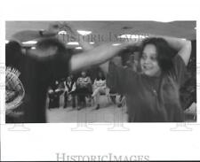 1994 Press Photo Raquel Gerrets dances with Robert MacDonald of Cajun Music picture