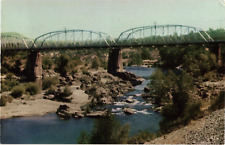 CALIFORNIA Marysville & Yuba City Bridge Over Feather River Vintage Postcard picture