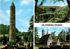 Glendalough, St. Kevin, sixth century, monastic city, Round Tower, John Postcard picture