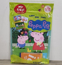 2024 Panini My First Sticker Album Peppa Pig - Album + 6 Sticker Packs *NEW* picture