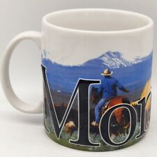 America ware MONTANA Raised Letters Mug Cup Large Oversized picture