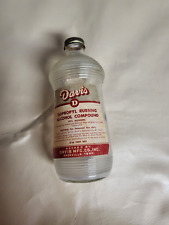 Vintage Alcohol Bottle Rubbing Alcohol Davis picture