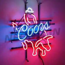 New  Bull Rider  Beer Neon Light Sign 19x15 Beer Lamp Bar Glass Decor Artwork picture