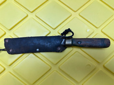 Vintage-Antique Custom Homemade Hunting Knife W/Leather Sheath 80+ Yrs Old picture