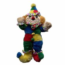 Clown Plush RARE Cuddle Wit 80s Vintage Rainbow Stuffed Soft Teddy 63cm picture