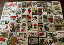 Big Lot of ~55 Vintage 1900's Christmas~Antique~ Xmas Postcards~in sleeves~k-442 picture