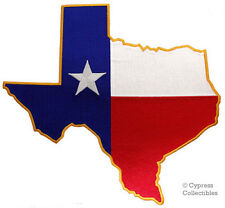 TEXAS STATE FLAG PATCH LARGE EMBROIDERED IRON-ON EMBLEM LONE STAR REPUBLIC BIG picture