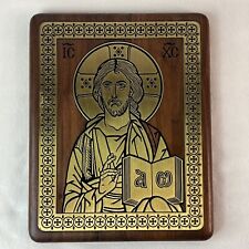 The Christ Pantocrator of St. Catherine's Monastery at Byzantine Wooden Plaque  picture
