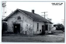 c1981 Cri&p Depot Altoona Iowa  Railroad Train Depot Station RPPC Photo Postcard picture