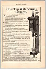 1905 Print Ad Sheak Filter Co Binghampton NY How Tap Water Causes Sickness picture