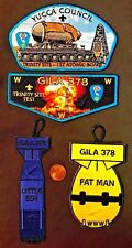 GILA OA LODGE 378 YUCCA COUNCIL 66 78 TRINITY TEST SITE 4-PATCH FULL SET 50 MADE picture