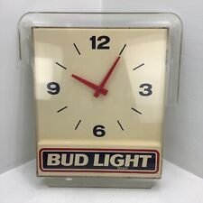 Vintage 1991 Bud Light Backbar Battery Clock, Non-Working picture