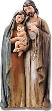 Holy Family Adoring Statue in a Antiqued Painted Style, 19.5 In picture