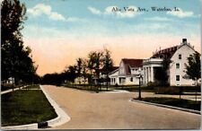 Waterloo IA Alta Vista Ave Houses Residences Iowa c1910s postcard JQ7 picture
